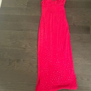 Hot pink dress with hearts